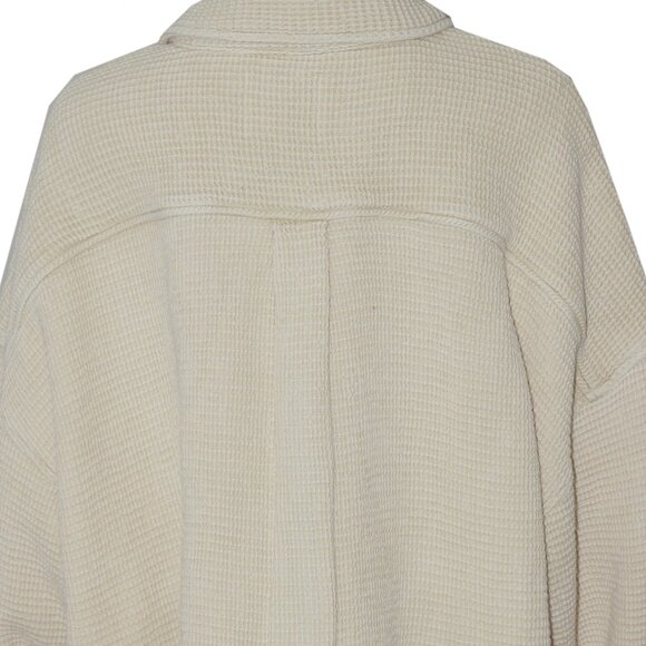 BDG Jersey Chore Waffle Shirt Top Urban Outfitters Buttondown Jacket XL - Picture 6 of 6